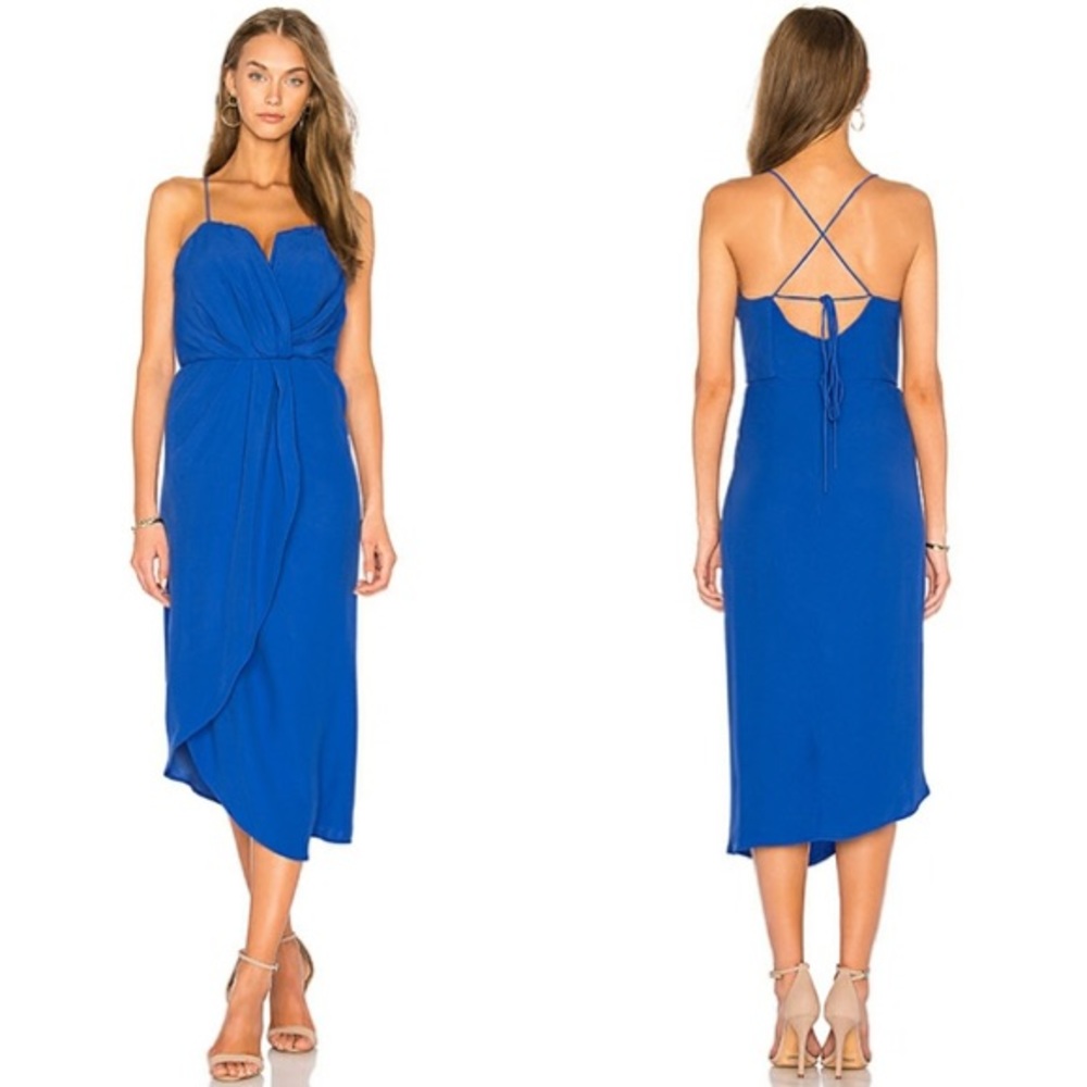 Revolve Elliot Envision Midi Dress Blue